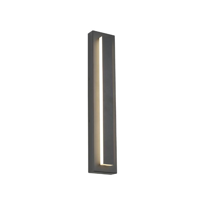The 26 inch Aspen Outdoor Wall Sconce from Visual Comfort and Co in charcoal.