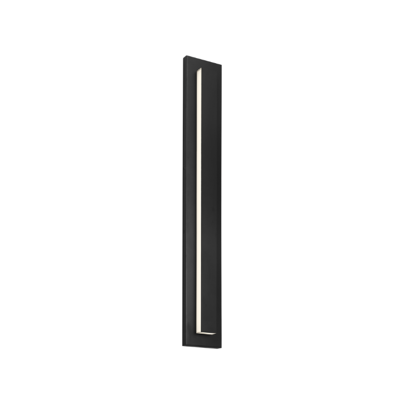 The 36 inch Aspen Outdoor Wall Sconce from Visual Comfort and Co in black.