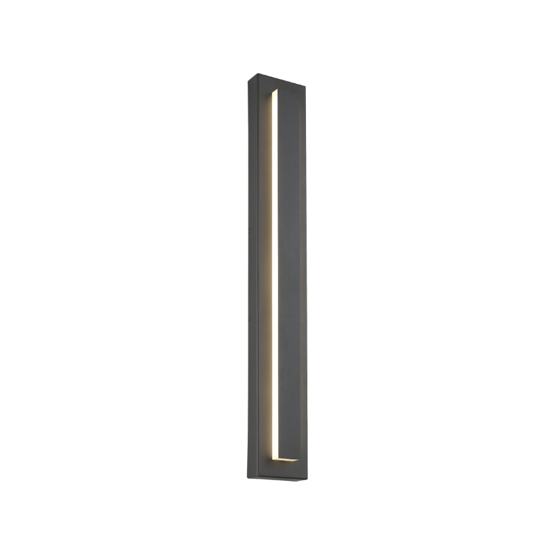 The 36 inch Aspen Outdoor Wall Sconce from Visual Comfort and Co in charcoal.