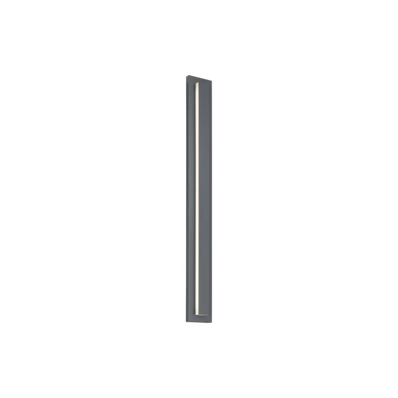 The 48 inch Aspen Outdoor Wall Sconce from Visual Comfort and Co in charcoal.