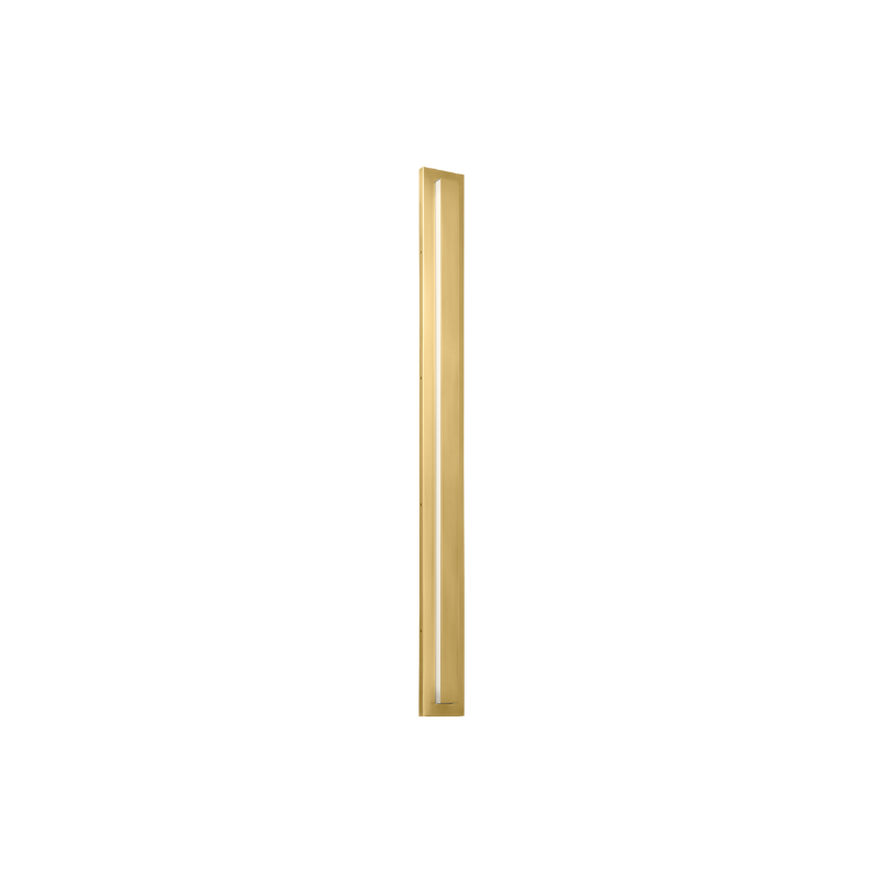 The 60 inch Aspen Outdoor Wall Sconce from Visual Comfort and Co in natural brass.