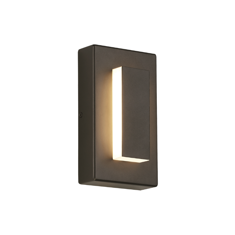The 8 inch Aspen Outdoor Wall Sconce from Visual Comfort and Co in bronze.