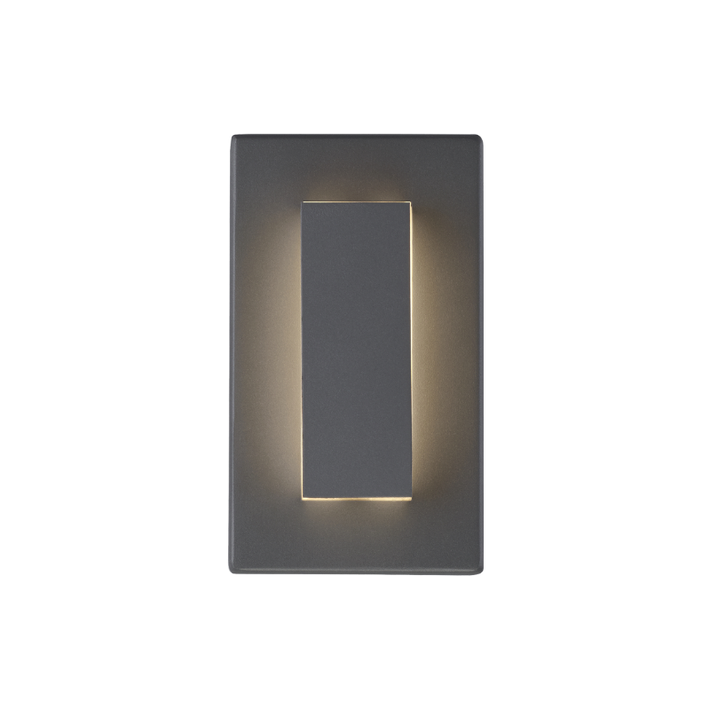 The 8 inch Aspen Outdoor Wall Sconce from Visual Comfort and Co in charcoal.