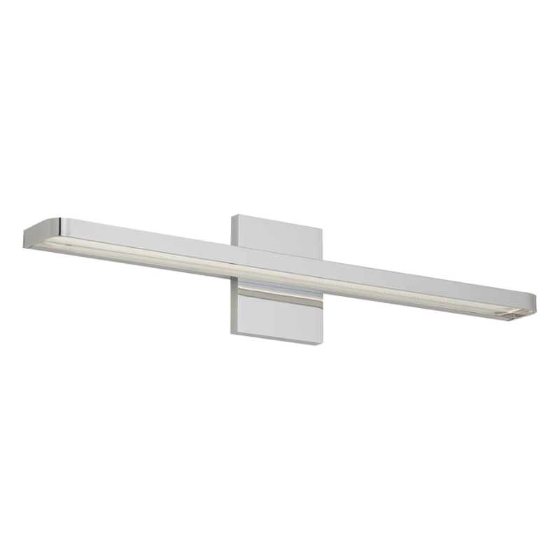 The Banda Bathroom Sconce from Visual Comfort & Co. in chrome.