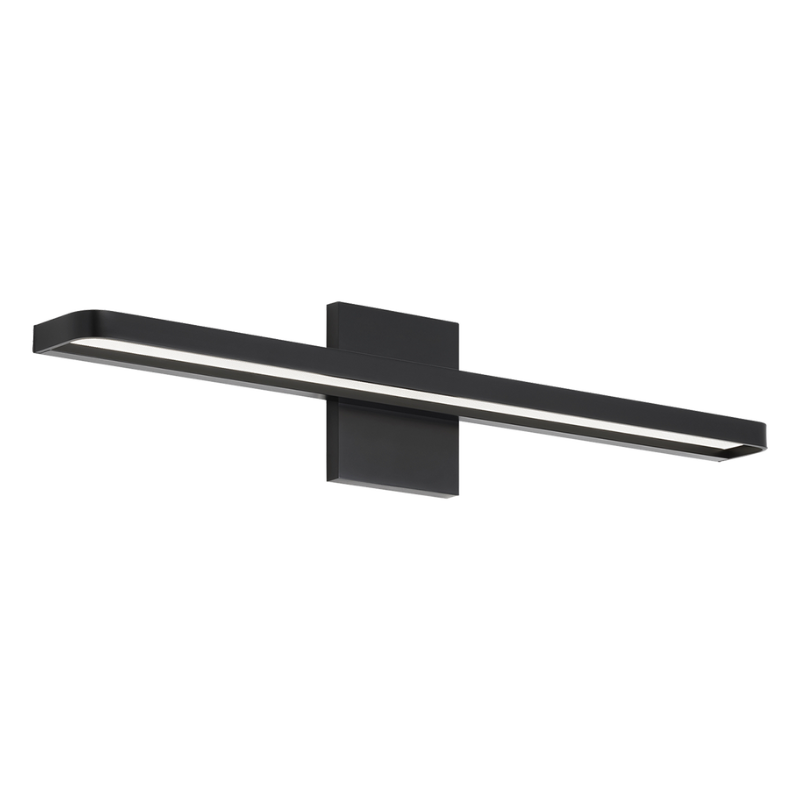 The Banda Bathroom Sconce from Visual Comfort & Co. in matte black.