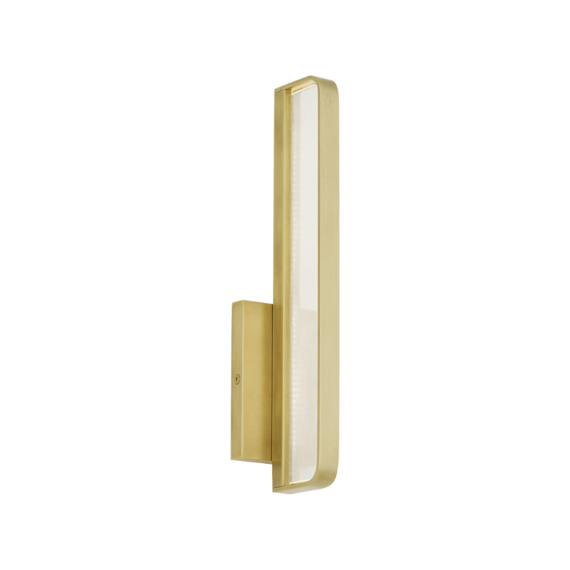 The Banda Vertical Wall Sconce from Visual Comfort & Co. in natural brass.