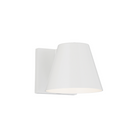 The 4 inch Bowman Outdoor Wall Sconce from Visual Comfort and Co in white.
