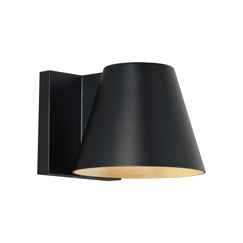 The 6 inch Bowman Outdoor Wall Sconce from Visual Comfort and Co in black.