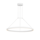 The 30 inch Fiama Suspension Light from Visual Comfort and Co in matte white.