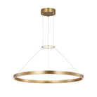 The 36 inch Fiama Suspension Light from Visual Comfort and Co in plated brass.