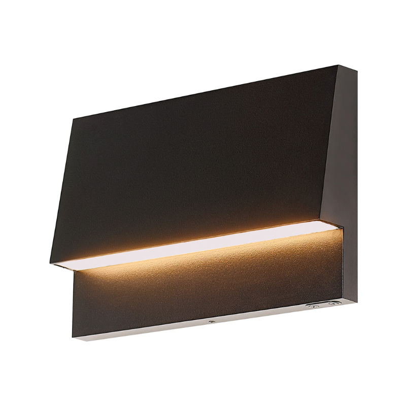 The Krysen Outdoor Step Light from Visual Comfort and Co in bronze.