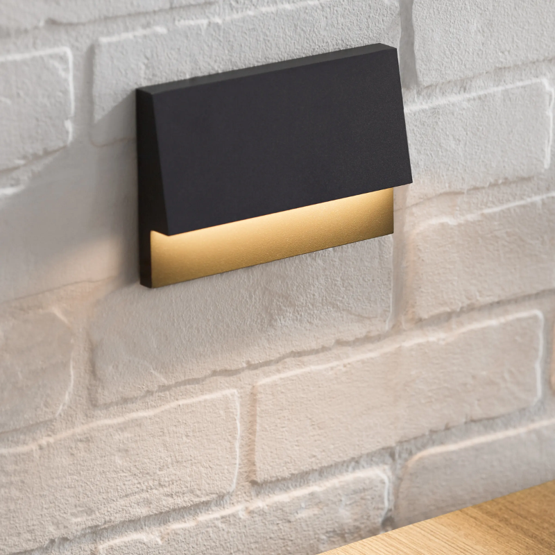 The Krysen Outdoor Step Light from Visual Comfort and Co used as a wall fixture or a step light.