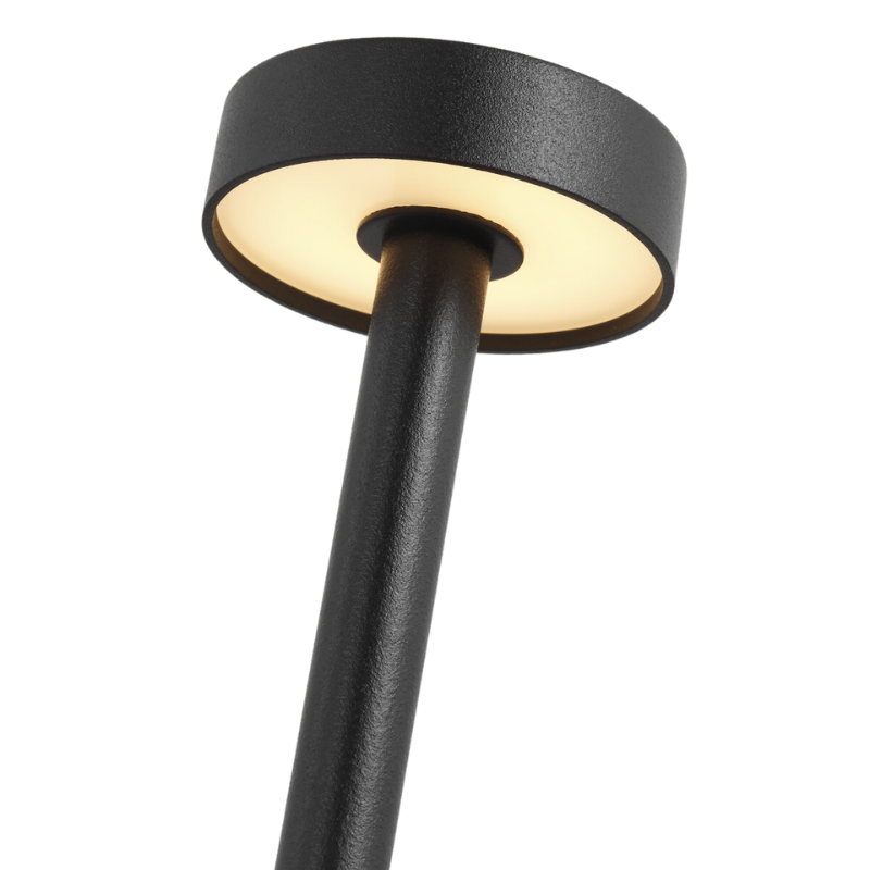 The Moneta Rechargeable Table Lamp from Visual Comfort and Co in a shot focusing on the LED.