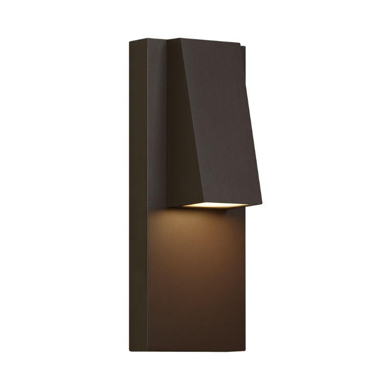 The Peak Outdoor Wall Sconce from Visual Comfort and Co in bronze.