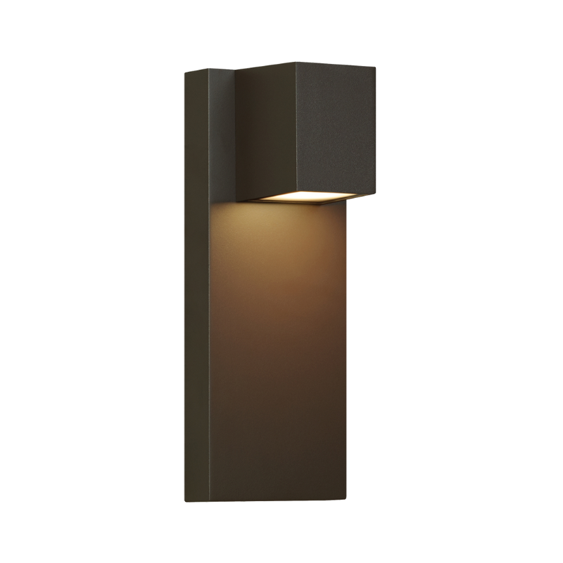 The Quadrate Outdoor Wall Sconce from Visual Comfort and Co in bronze.