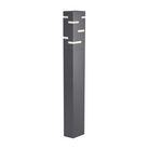 The Revel Outdoor Bollard from Visual Comfort and Co. in the 42 inch size and charcoal finish.