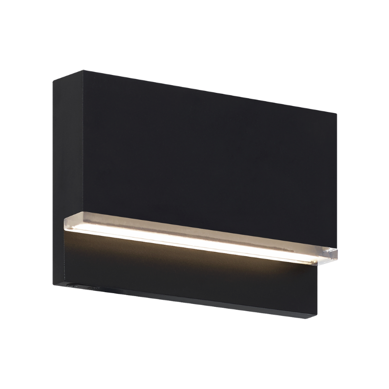 The Wend Outdoor Step Light from Visual Comfort and Co in black.