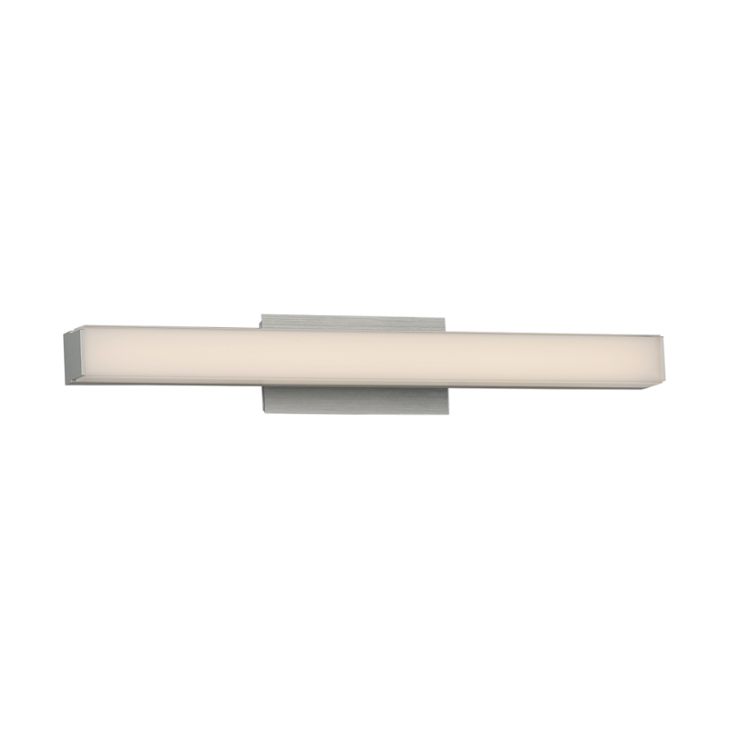 The Brink Bathroom Sconce from WAC Lighting, 24 inch size in brushed aluminum.