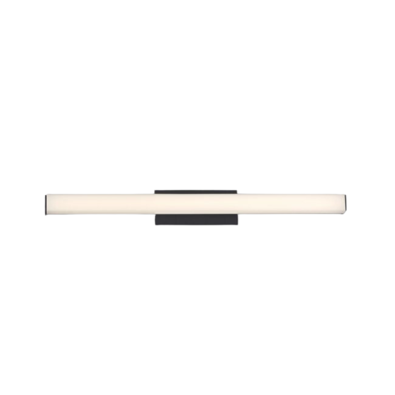 The Brink Bathroom Sconce from WAC Lighting, 24 inch size in brushed black.