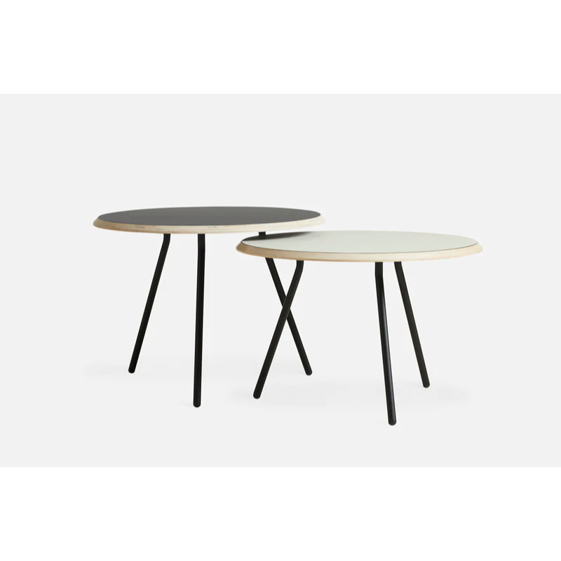 A black and beige Soround Coffee Table from Woud.