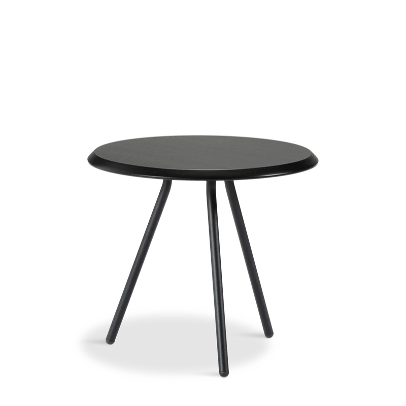 The black ash version of the Soround Side Table from Woud in the small size.