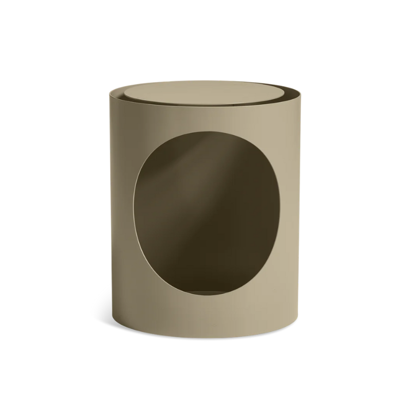 The TABL Side Table from Woud in grey beige.