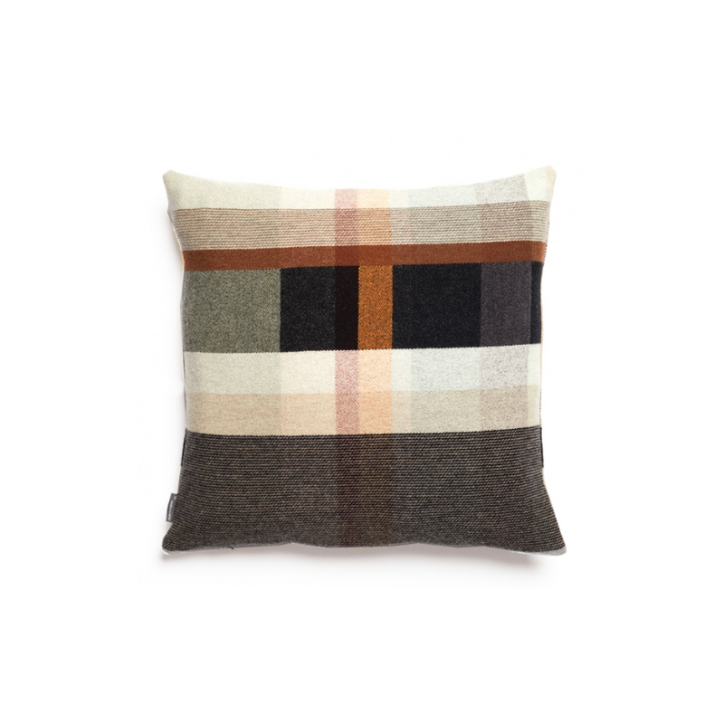 The Chipperfield Cushion from Wallace & Sewell's Block Cushion Collection is a stunning pop of color for any space. Inspired by Korean artist Chung Eun Mo's abstract paintings, this luxurious cushion features a bold checkerboard pattern of juxtaposed blocks and striking hues. Made from sumptuous merino lambswool this throw pillow is reversible with a different colorway on each side for versatile use. 