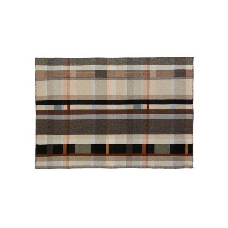 The Chipperfield design is a warm, neutral, mono, palette, and as the names for our block throws are loosely named after 20th century architects, we chose David Chipperfield, for his Japanese influences, for this new design.