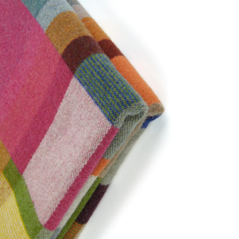 The Gwynne Block Throw from Wallace & Sewell made from 100% merino wool.