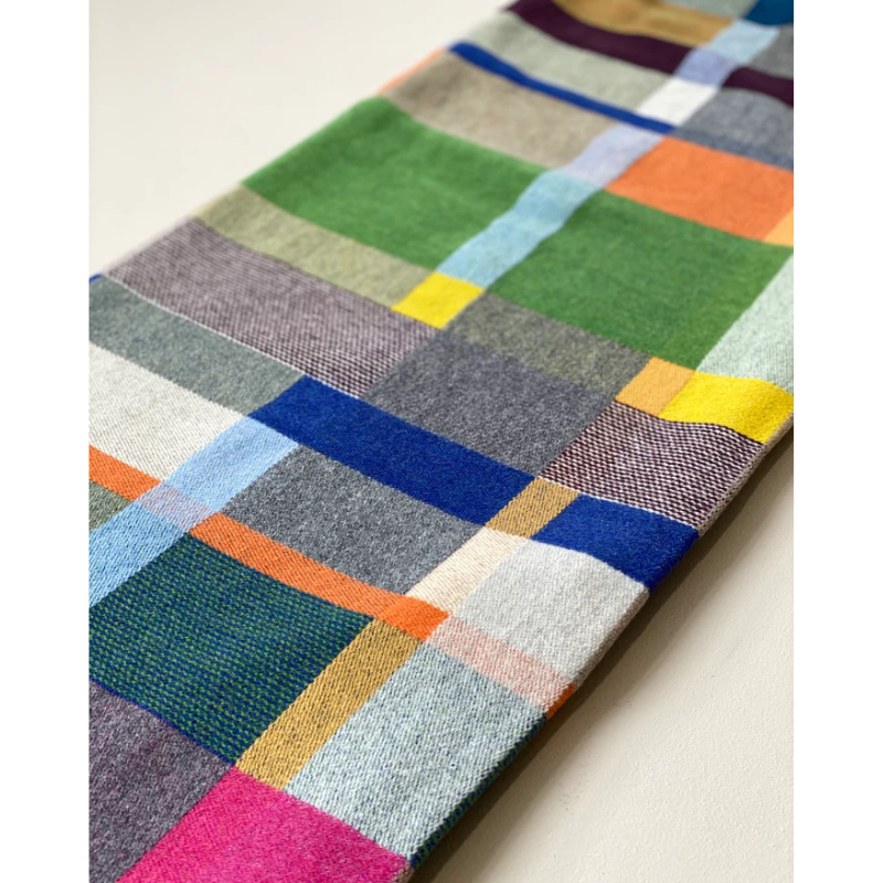 The Gwynne Block Throw from Wallace & Sewell made from 100% merino wool.