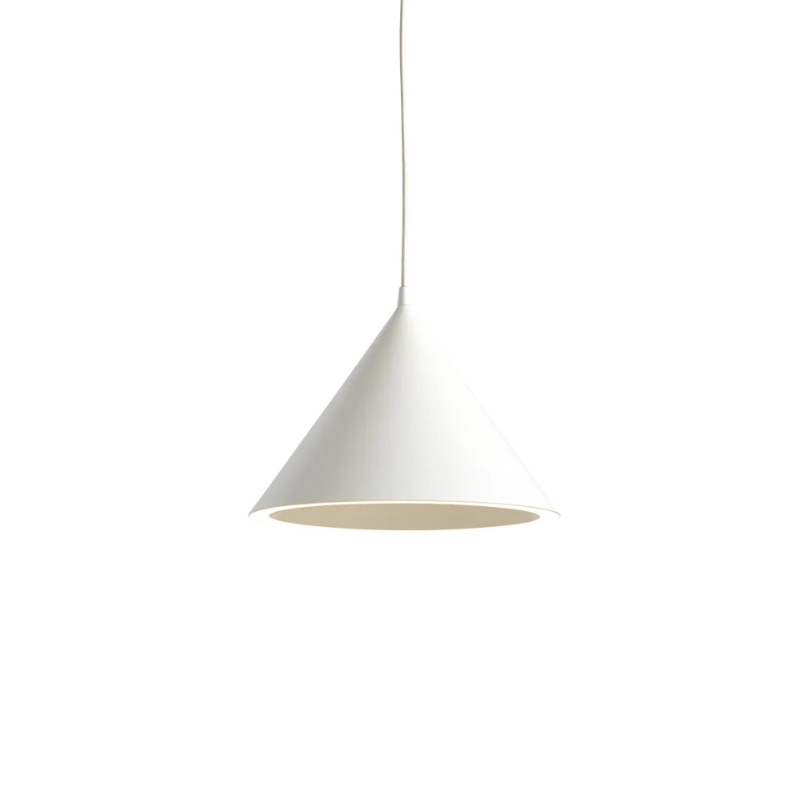 The Annular Pendant from Woud in white.