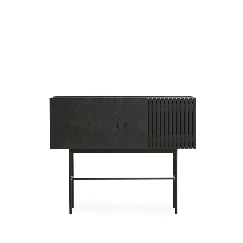 The small Array Sideboard from Woud in black.