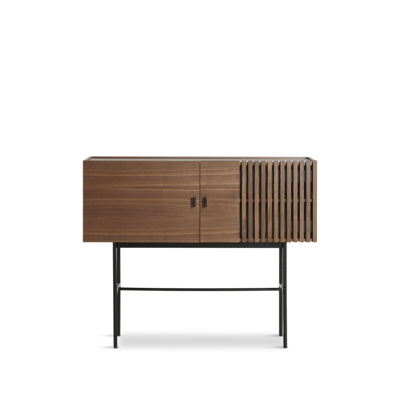 The small Array Sideboard from Woud in walnut.