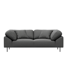 Collar Sofa 2-Seater by Woud in Cyber 02101 Dark Grey upholstery. 