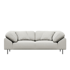 Collar Sofa 2-Seater by Woud in Barnum 24 - Lana Off-white boucle upholstery. 