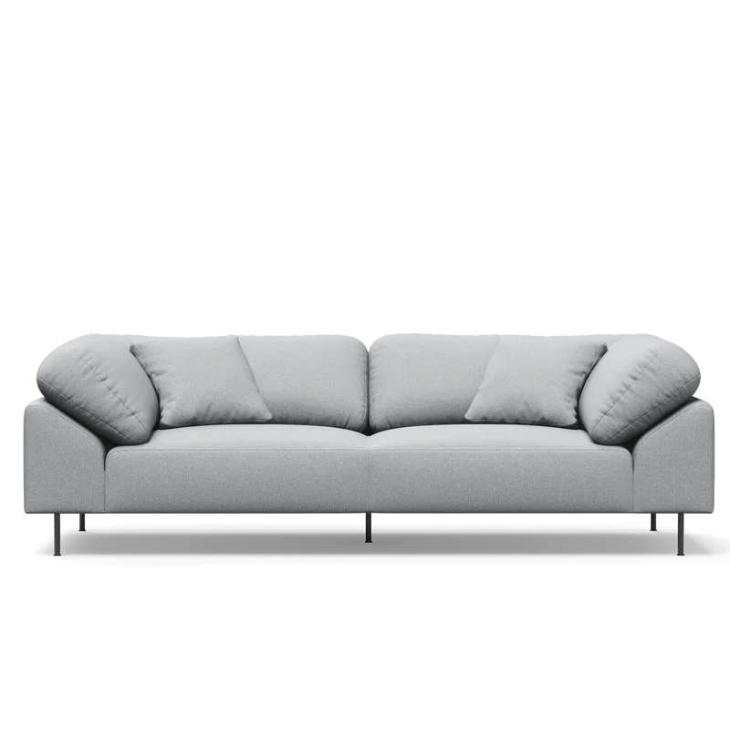 The Collar 2.5 Seater from Woud in light grey.