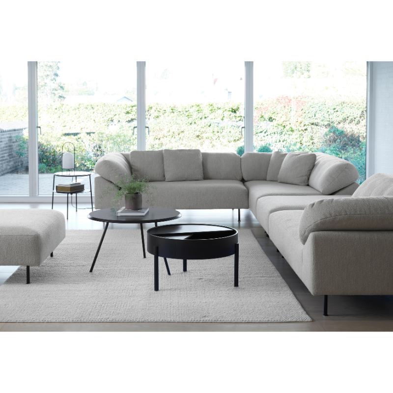 Collar Sofa configuration with open ends and ottomans. all-groups