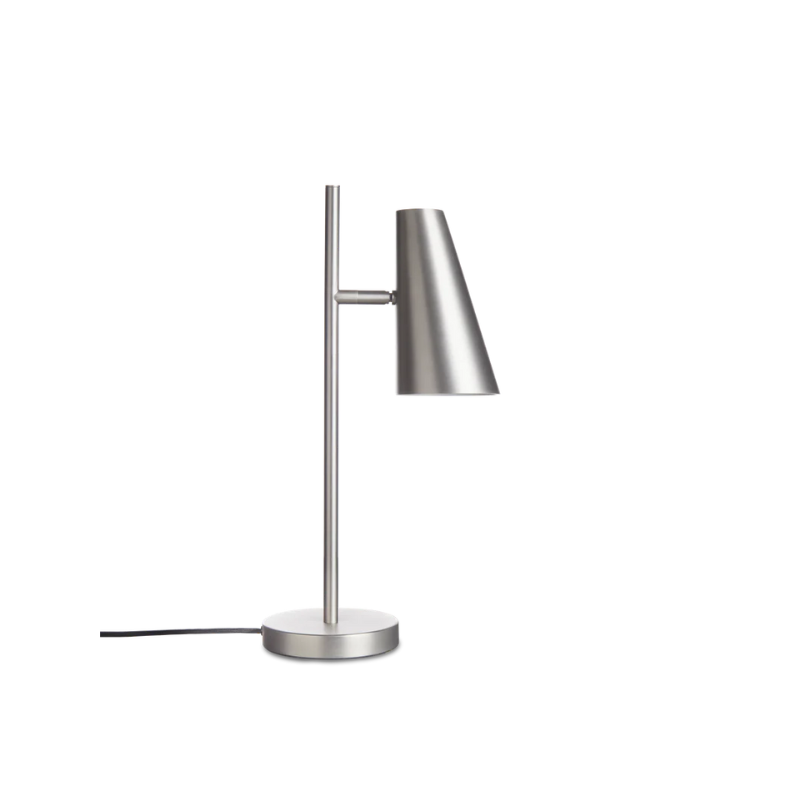 The Cono Table Lamp from Woud in satin.