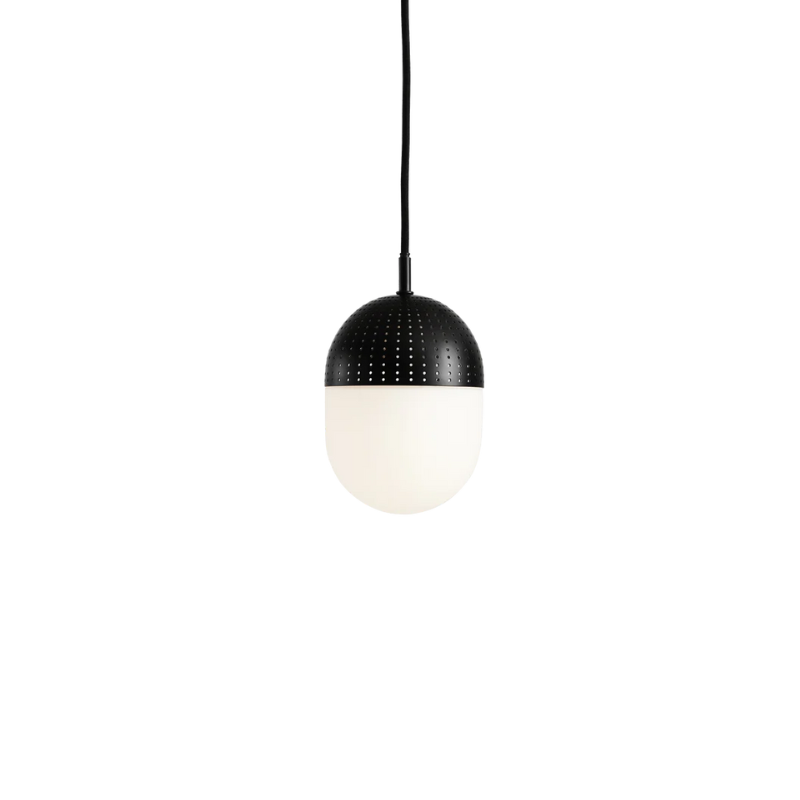 The medium Dot Pendant from Woud in black.