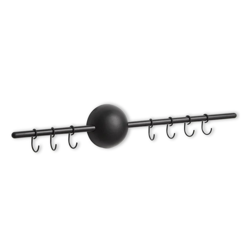 The Hoop Rack from Woud in black.