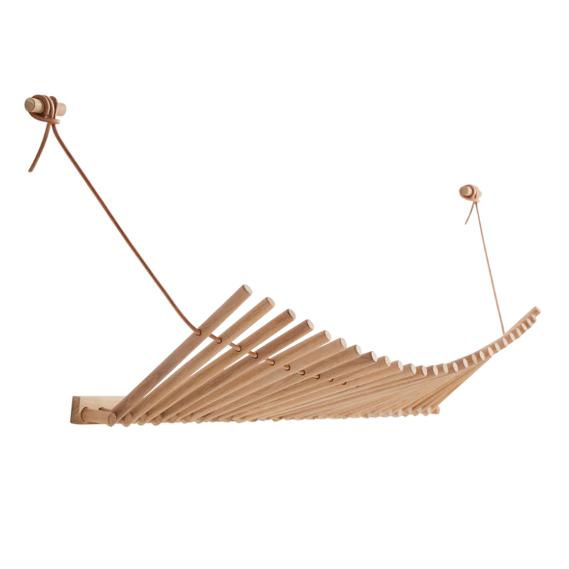 The Knaegt Coat Rack from Woud in white pigmented oak.