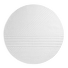 The Kyoto Rug by Woud which consists of 80% wool and 20% cotton. This is the off white color in the 250cm circle size.