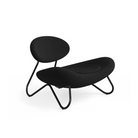 The Meadow Lounge Chair from Woud with charcoal fabric and black legs.