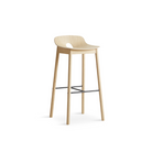 The Mono Bar Stool from Woud in white pigmented oak.