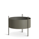 The medium Pidestall Planter by Woud in taupe.