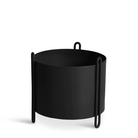 The small Pidestall Planter by Woud in black.