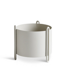 The small Pidestall Planter by Woud in grey.
