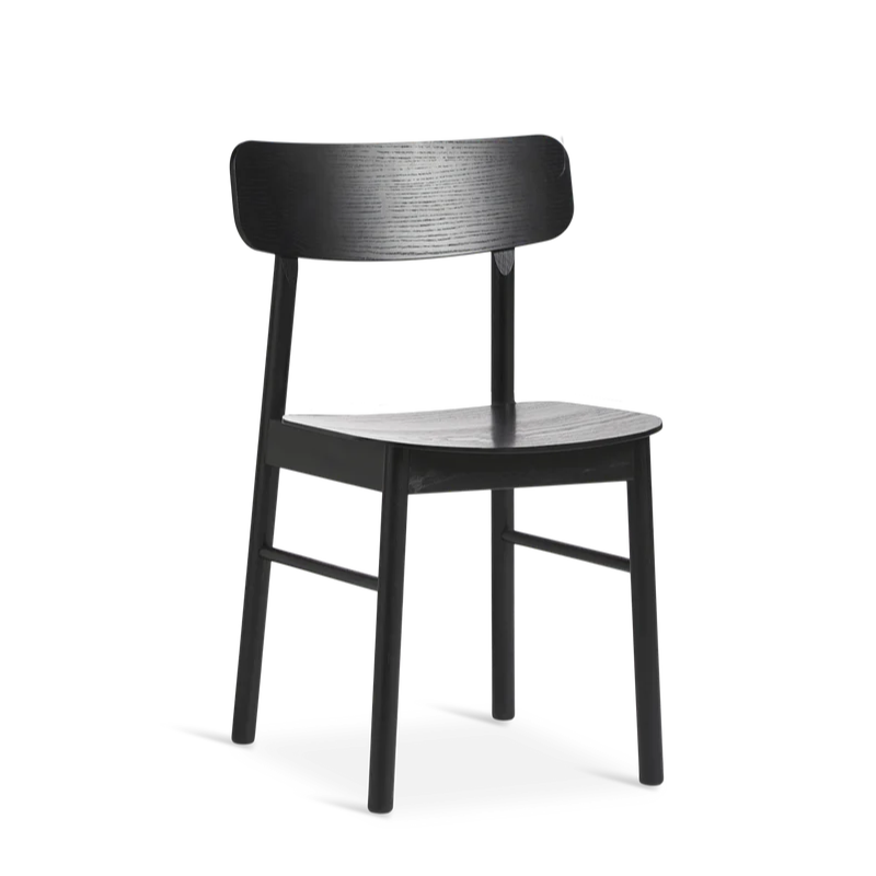 The Soma Dining Chair from Woud in Black.