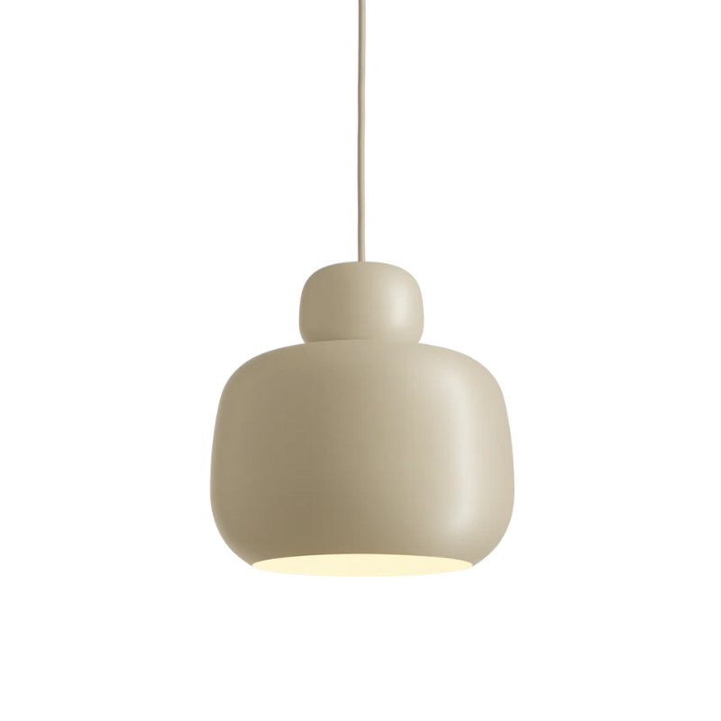 The large Stone Pendant from Woud in beige.