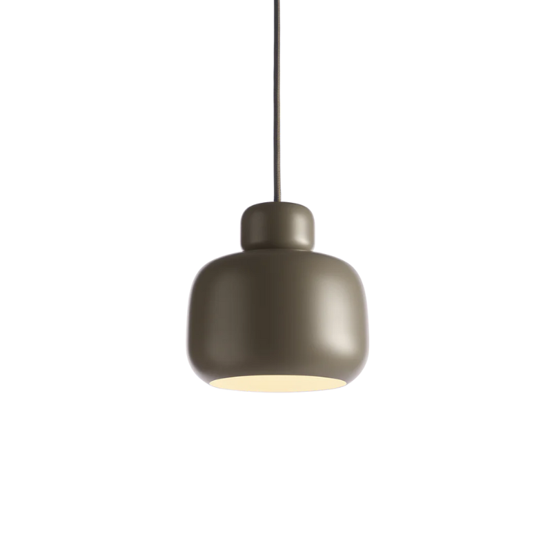 The small Stone Pendant from Woud in taupe.